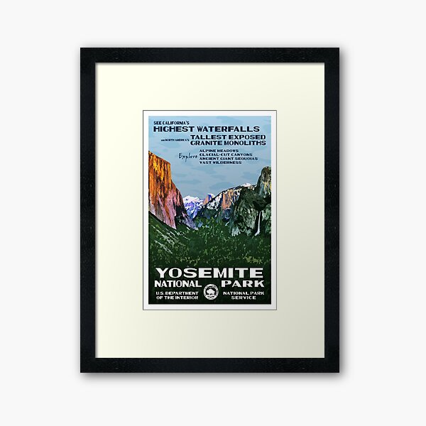 Item preview, Yosemite vintage travel poster designed and sold by stickart-marek.