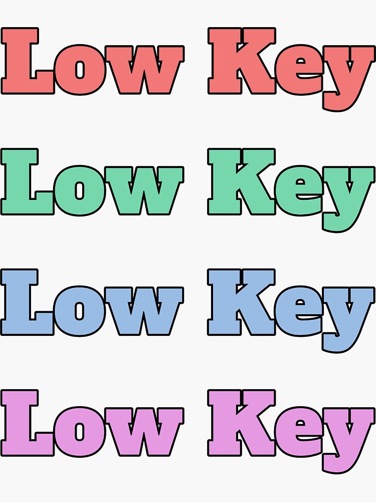 low-key-slang-phrase-sticker-by-morganmaterni-redbubble