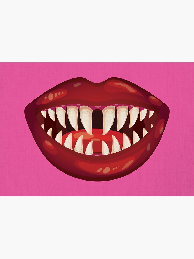 "Scary Sharp Clown Monster Teeth Face Mask for Covid Coronavirus Social