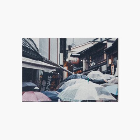 Umbrella in Kyoto Art Board Print