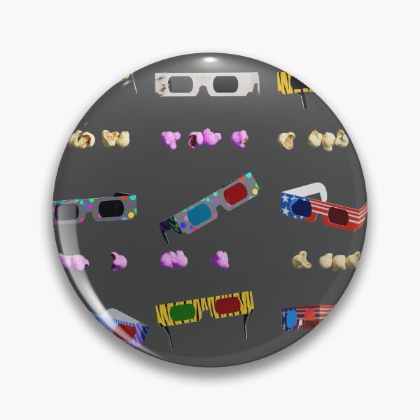 Item preview, 3D Movie Glasses pattern designed and sold by PopAlien.