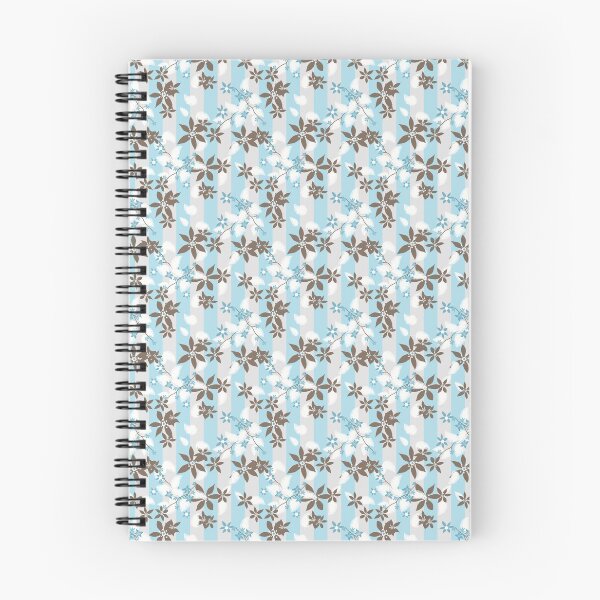 Item preview, Brown, blue, floral  designed and sold by fuzzyfox.