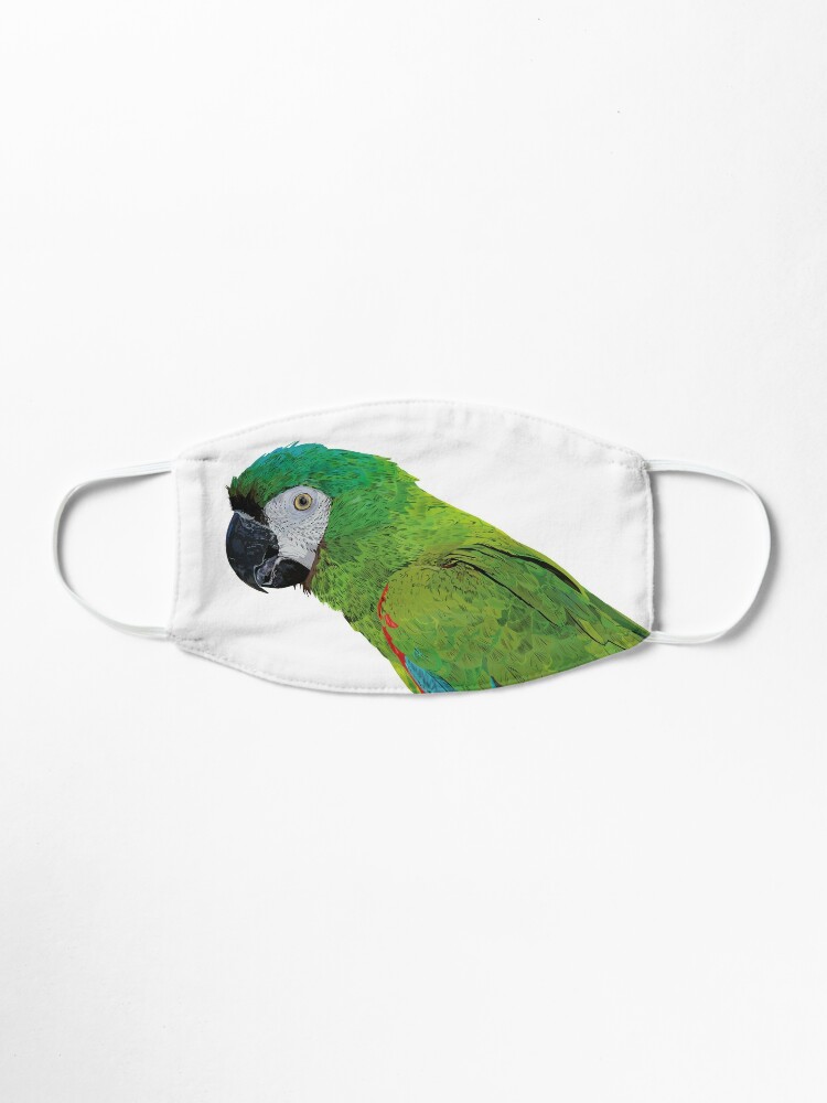 Chestnut Fronted Macaw Mask By Obscurite Redbubble,Woodpecker Types