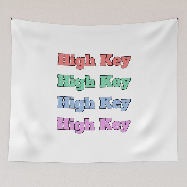 Item preview, "High Key" slang phrase designed and sold by morganmaterni.