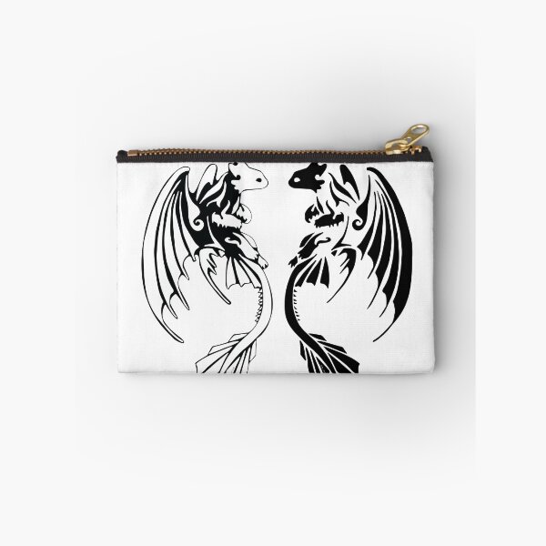 Item preview, toothless and light fury tribal art designed and sold by Texicola.