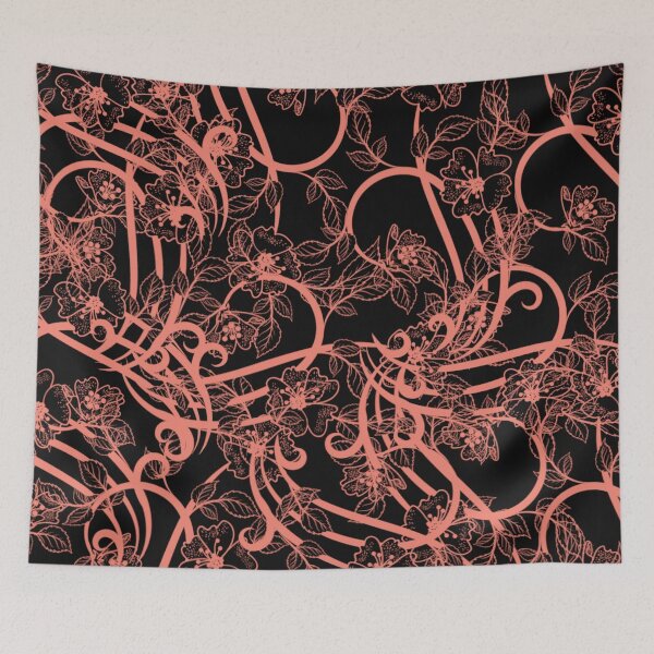 Item preview, Pink Floral Swirls designed and sold by Poetic Patterns Studio.