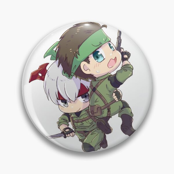 Item preview, MGS Gray Fox & Solid Snake chibi designed and sold by krowmiums.