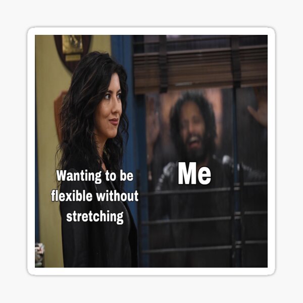 "Dance Stretching Meme" Sticker by pointeless-meme | Redbubble