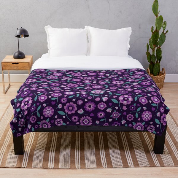 Item preview, Flores populares vintage violetas designed and sold by AllisonDelDuca.