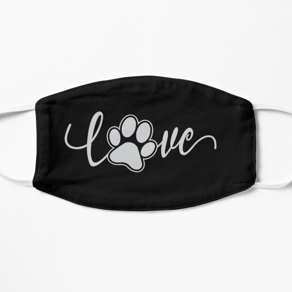 I Love Dogs Flat Mask