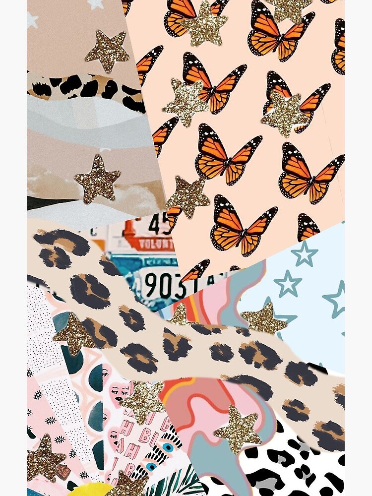 VSCO print, aesthetic, cheetah, stars, vsco, HD phone wallpaper