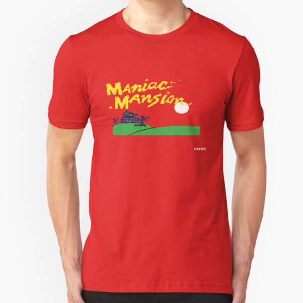 Maniac Mansion C64 Slim Fit T-Shirt