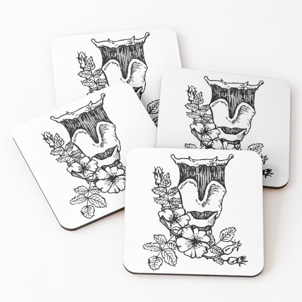 Item preview, Larynx with Flowers Anatomy Botanical Drawing designed and sold by asleepyfairy.