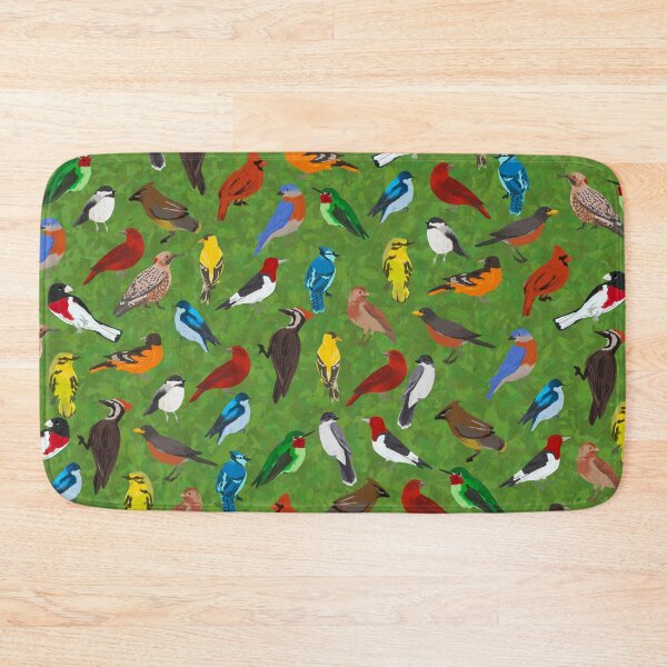Item preview, Backyard and Forest Birds on Leafy Background  designed and sold by Nick Garnhart.