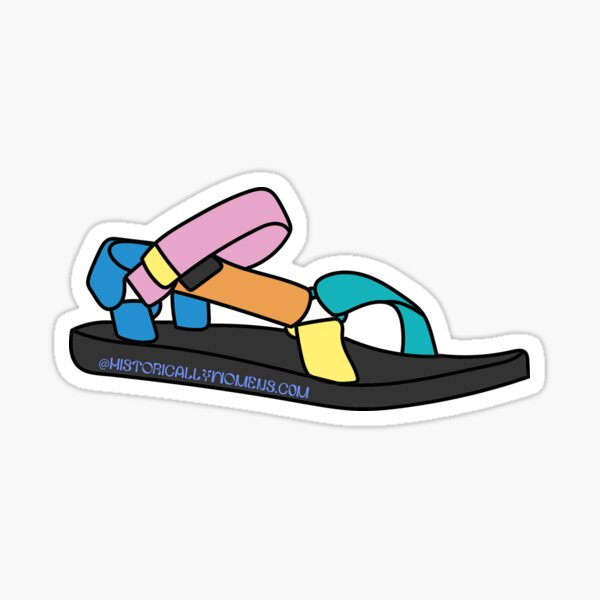 rainbow tevas Sticker