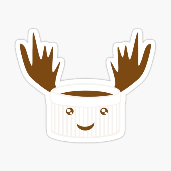Moose Mousse (no text) Sticker