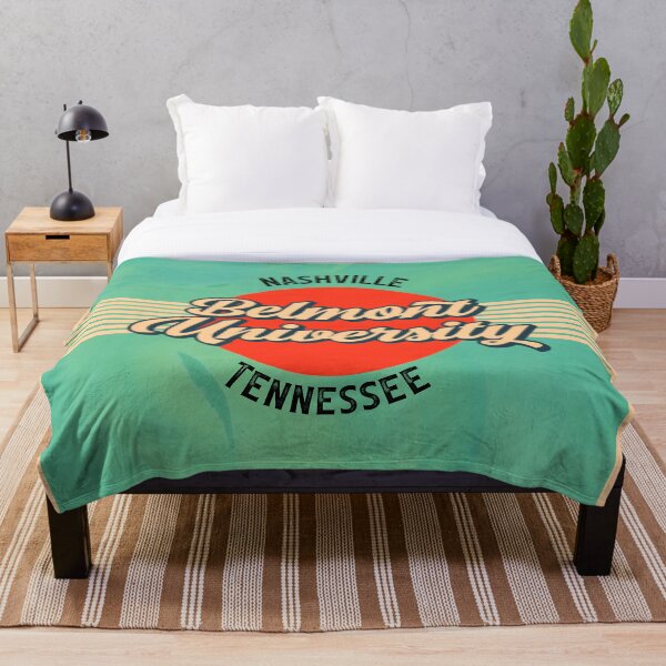 RETRO BELMONT UNIVERSITY LOGO Throw Blanket