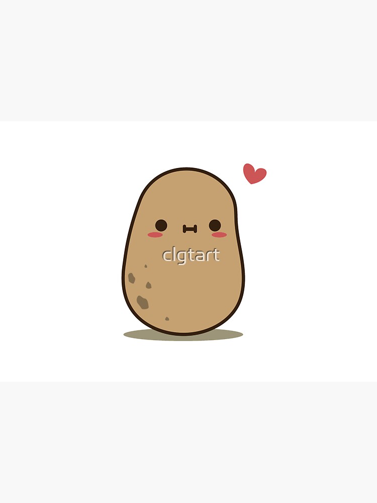 Cute Potato in love by clgtart