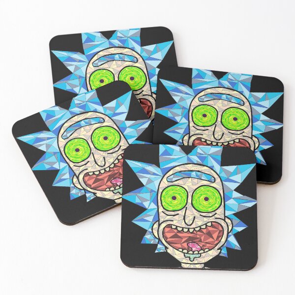 Rick portal eye Coasters (Set of 4)