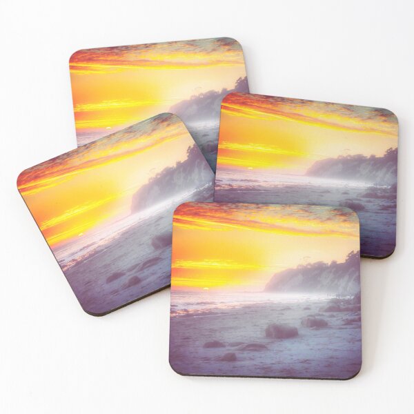 Item preview, California summer beach sunset with beautiful cloudy sky designed and sold by Mrvell.
