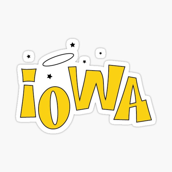 Iowa Pantone Swatch Sticker