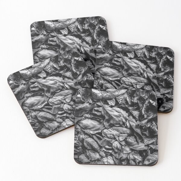 Item preview, closeup leaf texture in black and white designed and sold by Mrvell.