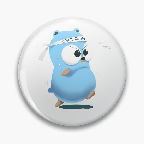 Golang Gopher Go Run Pin