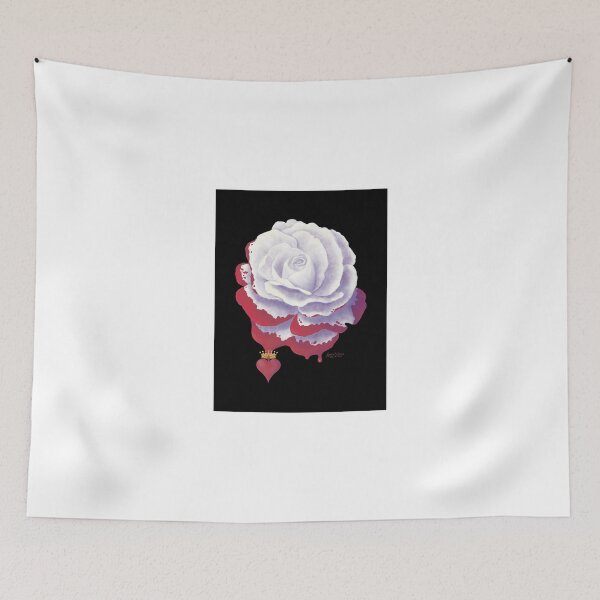 Item preview, Painted Rose - Rectangular Image Black designed and sold by Audra Lemke.