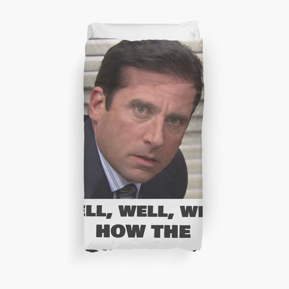 "how the turntables Michael Scott the office" Duvet Cover by