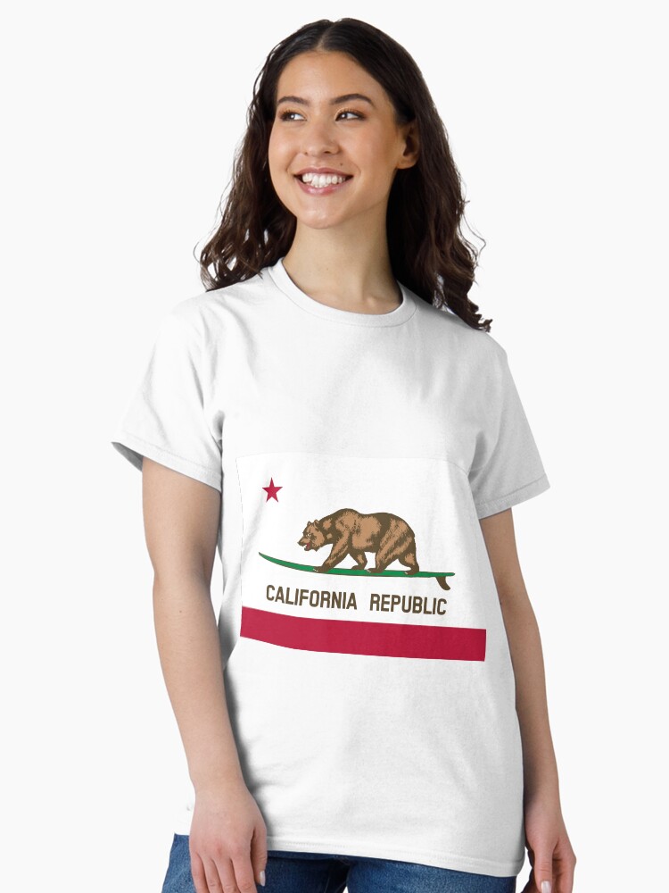 Thumbnail 2 of 7, Classic T-Shirt, Surfing California Bear designed and sold by artlung.