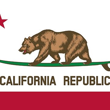 Artwork thumbnail, Surfing California Bear by ARTLUNG