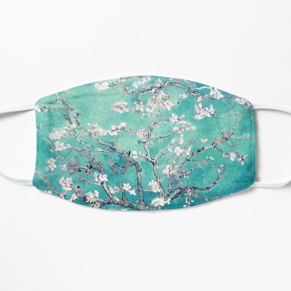 Vincent Van Gogh Almond Blossoms Turquoise Elegance Mask