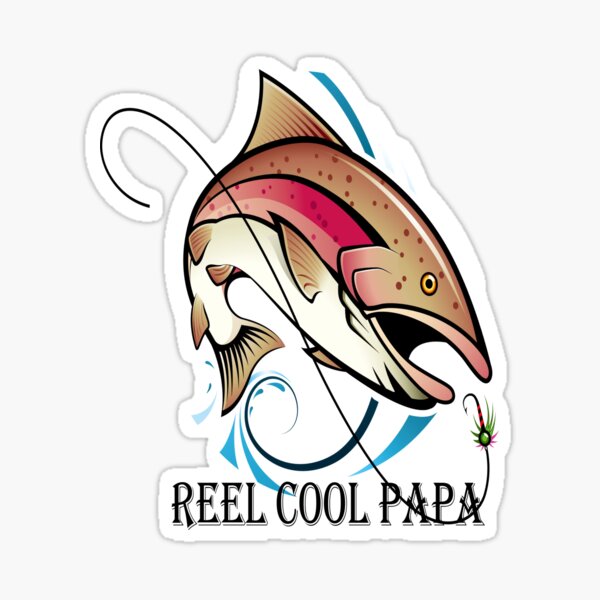 "Reel Cool Dad" Sticker for Sale by markdn45 | Redbubble