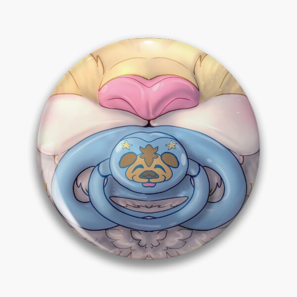 Item preview, Cute Kit Mask - Yellow w/ Blue Paci designed and sold by aviantheatrics.