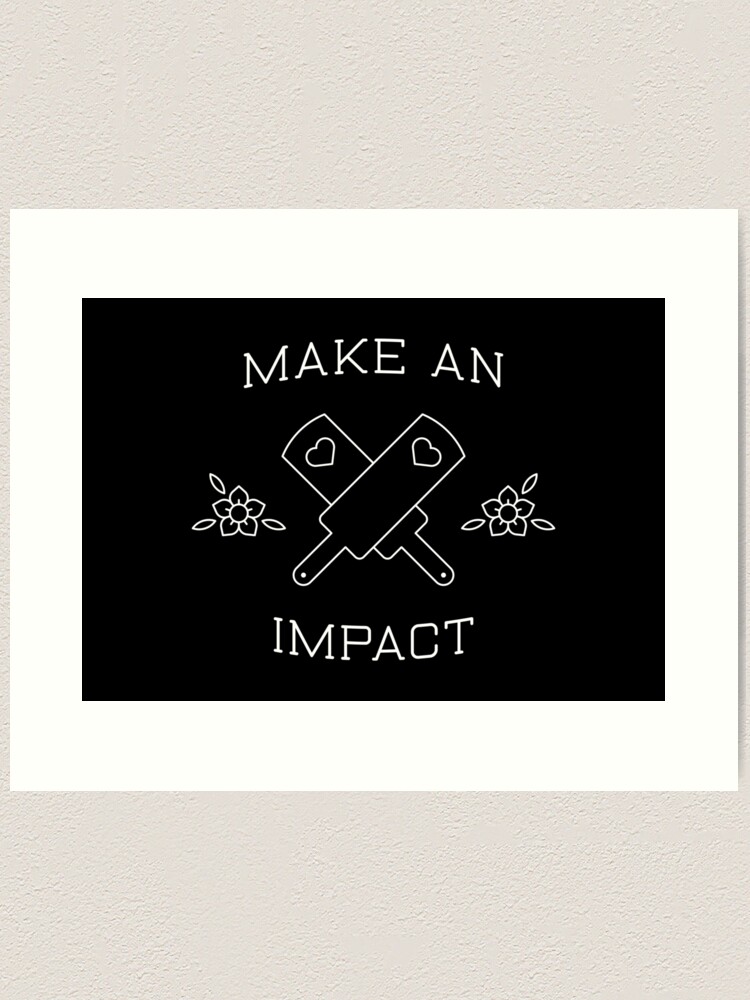 Thumbnail 2 of 3, Art Print, Make An Impact designed and sold by penandkink.