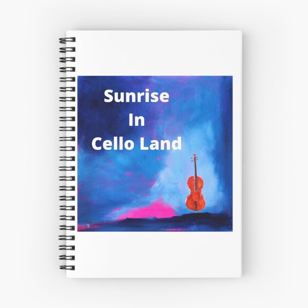 Item preview, Sunrise In Cello Land. Acrylic art work designed and sold by Bagsyrose.