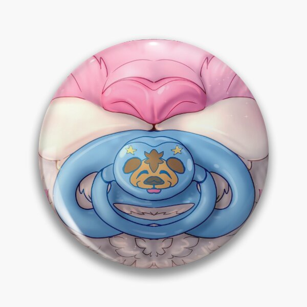Item preview, Cute Kit Mask - Pink w/ Blue Paci designed and sold by aviantheatrics.