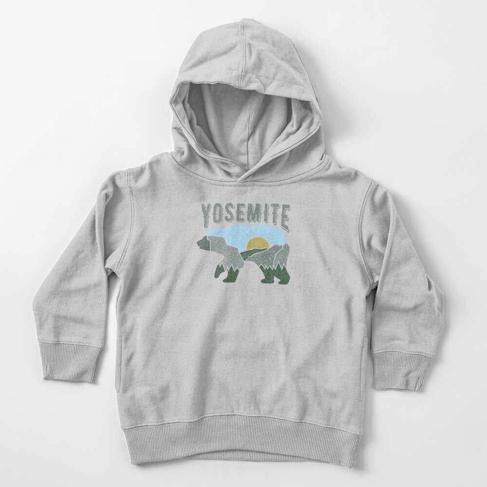 Yosemite National Park Wild Bear and Wild nature of US Toddler Pullover Hoodie