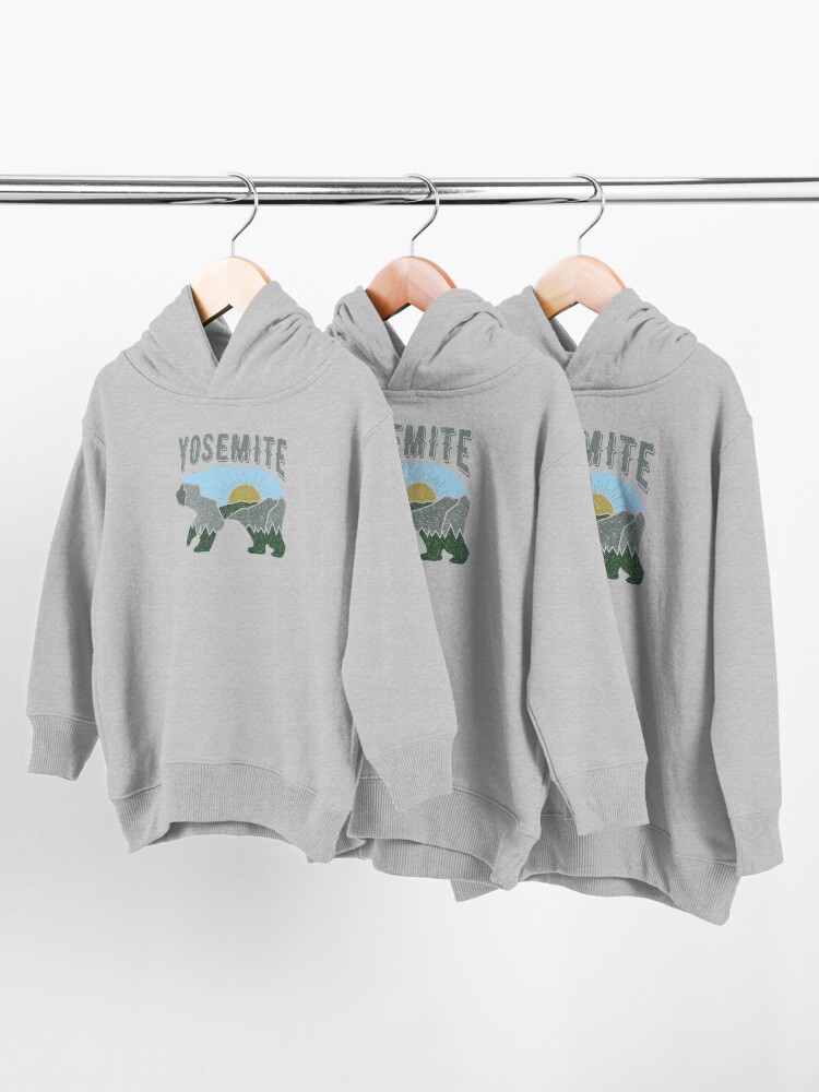 Alternate view of Yosemite National Park Wild Bear and Wild nature of US Toddler Pullover Hoodie