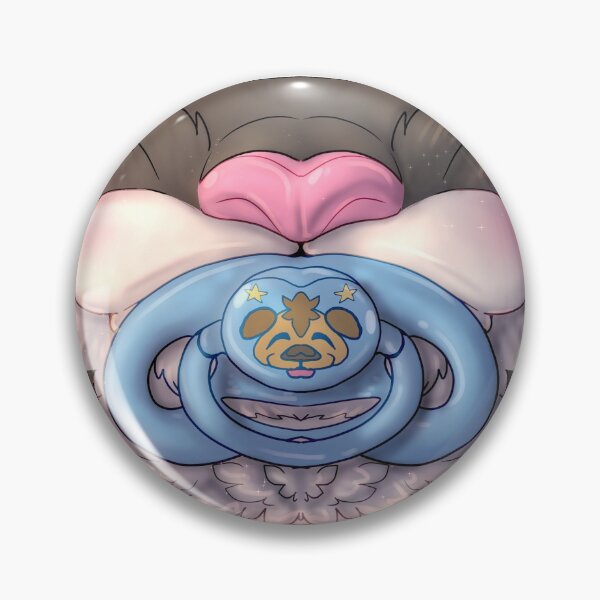 Item preview, Cute Kit Mask - Black w/ Blue Paci designed and sold by aviantheatrics.