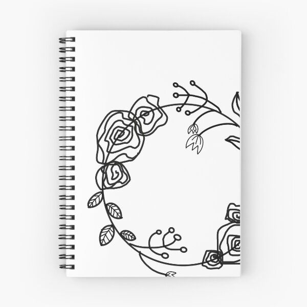 Item preview, floral doodle wreath designed and sold by kamrynharris18.