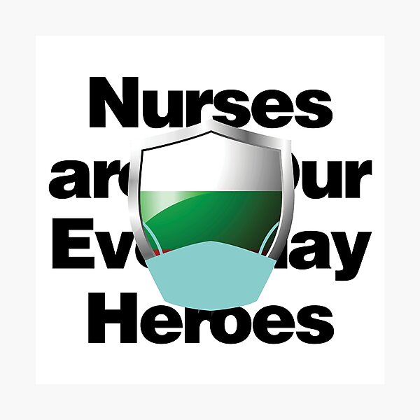 Item preview, Bulgaria Nurses are Everyday Heroes designed and sold by HelloFromAja.