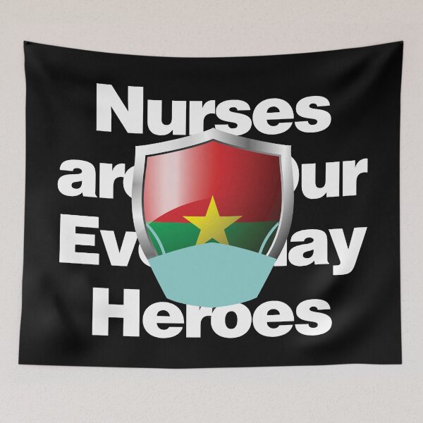 Item preview, Burkina Faso Nurses are Everyday Heroes designed and sold by HelloFromAja.