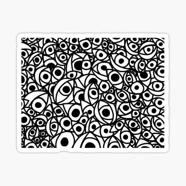 Eyeball pattern Sticker
