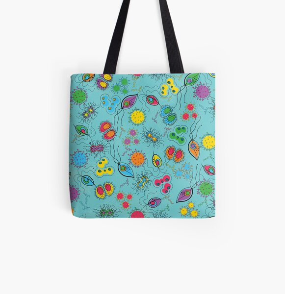 sexually transmittable microbes All Over Print Tote Bag