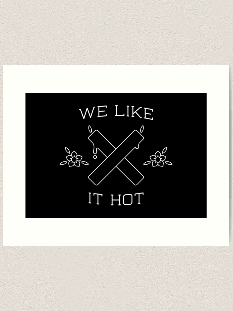Thumbnail 2 of 3, Art Print, We Like It Hot designed and sold by penandkink.