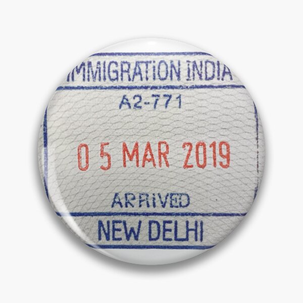 Item preview, India Passport Stamp designed and sold by Ashley Goodyear.