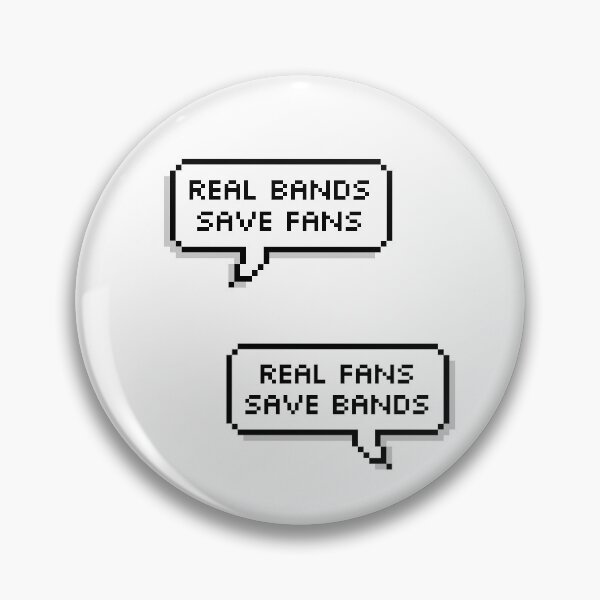 Item preview, real bands save fans  designed and sold by fabulouspasta.