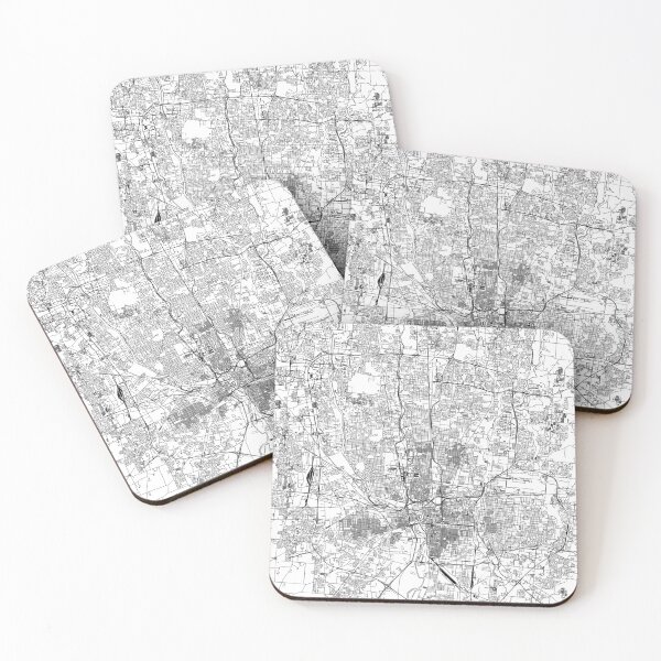 Item preview, Columbus White Map designed and sold by multiplicitymap.