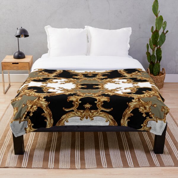 Ornement ornement baroque symétrique Plaid